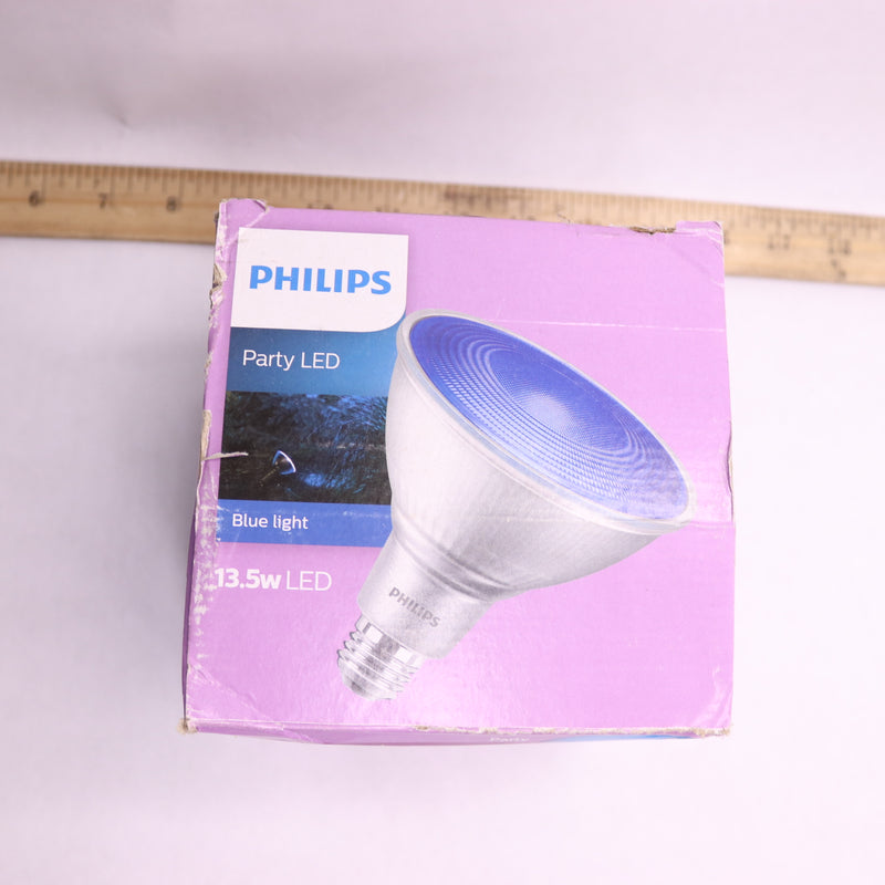 Philips LED Lamp Blue PAR38 13.5W 120V 13.5PAR38/PER/BLUE/ND/ULW/G/120V
