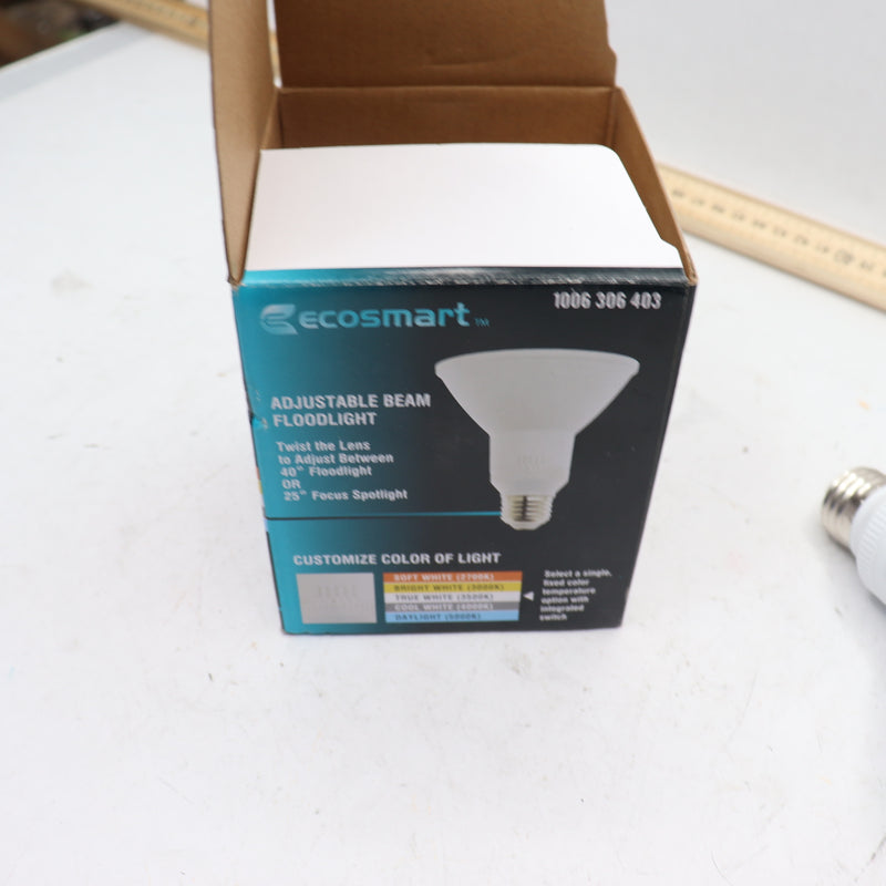 EcoSmart LED Floodlight/Spotlight Bulb Dimmable White PAR30 75W Eqv