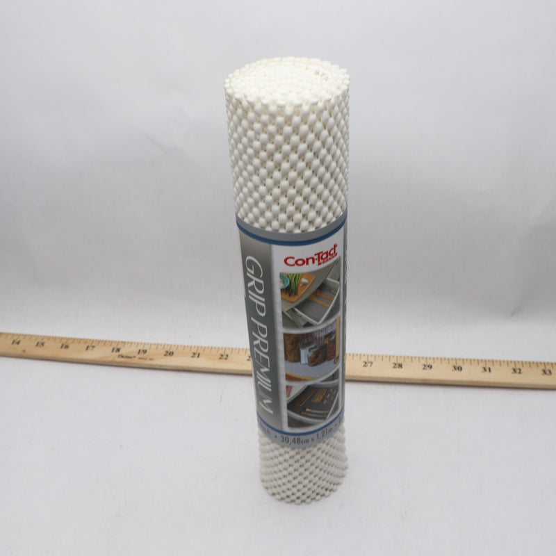 CON-TACT Thick and Non-Adhesive Drawer Shelf Liner White 12" x 4' 04F-C6L52-01