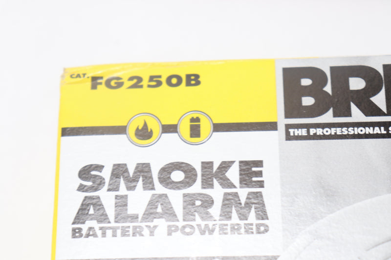 BRK Smoke Alarm Dual Ionization White 9V Battery 1" FG250B