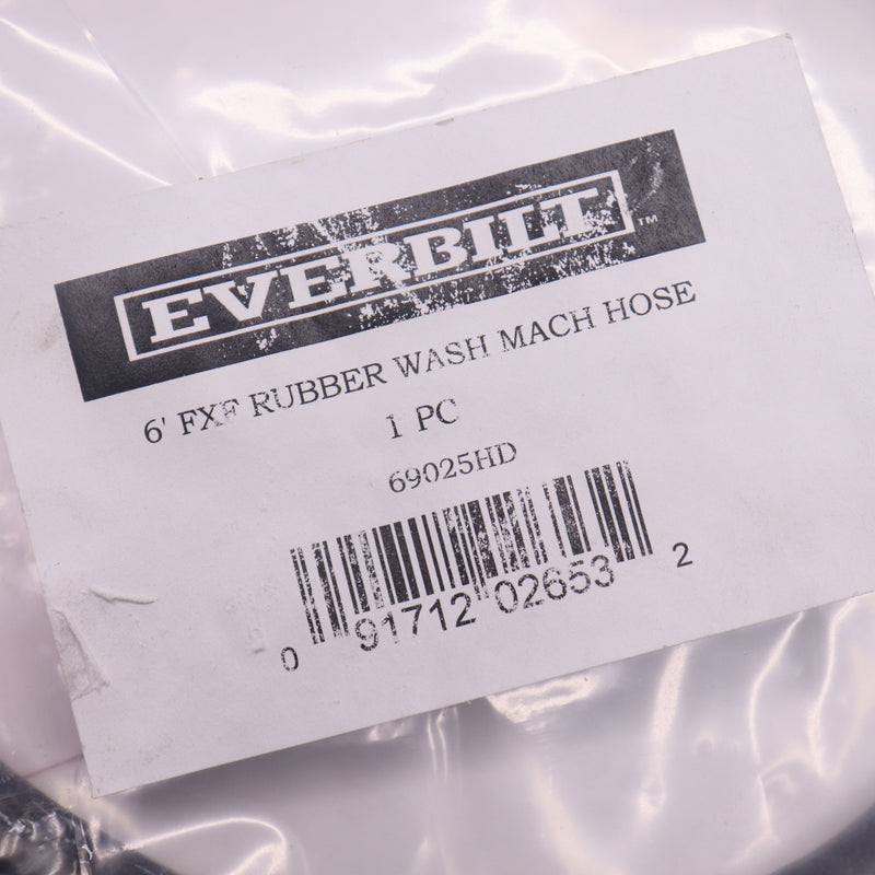 Everbilt Wash Machine Fill Hose 6' 69025HD