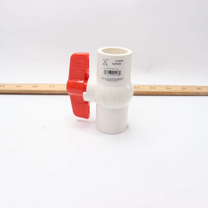 NDS Ball Valve Schedule 40 PVC 3/4" Slip x Slip MLE1310-07