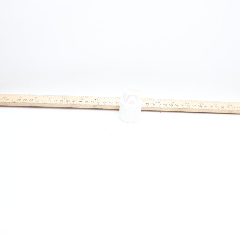 Lesso Male Adapter Pipe Fitting PVC White Schedule 40 3/4" 436-007