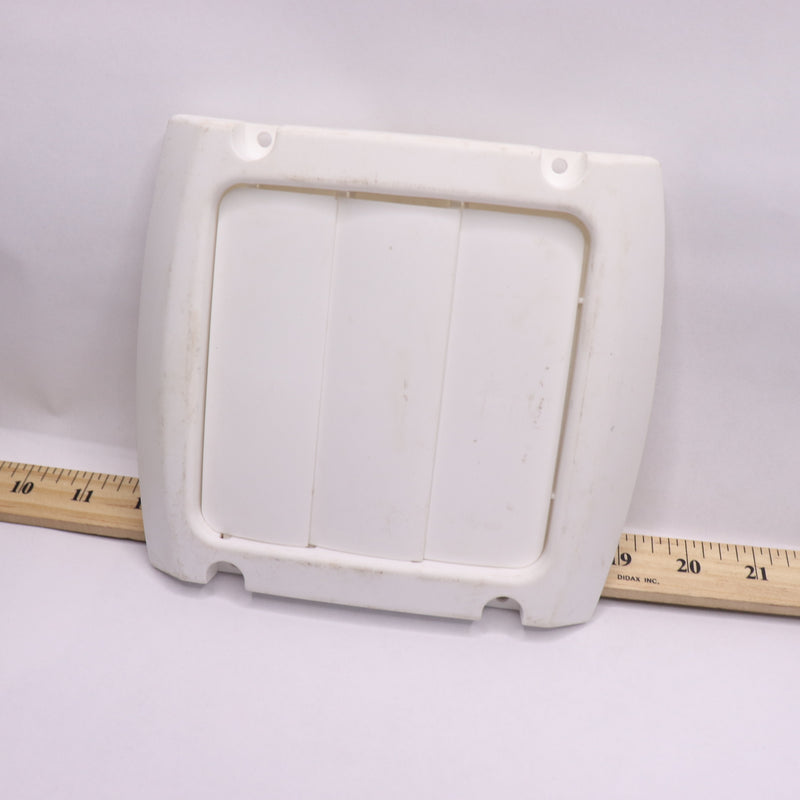 Everbilt Louvered Vent Cap Plastic White 4" LC4WXHD