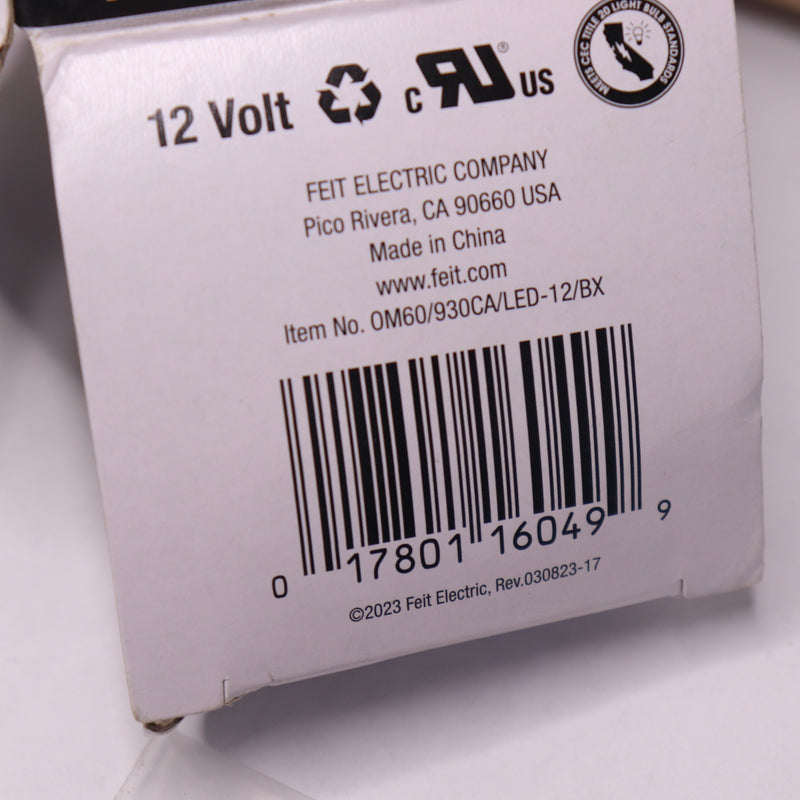 Feit LED Bulb Bright A19 E26 Bright White 60W Equivalence OM60/930CA/LED-12BX