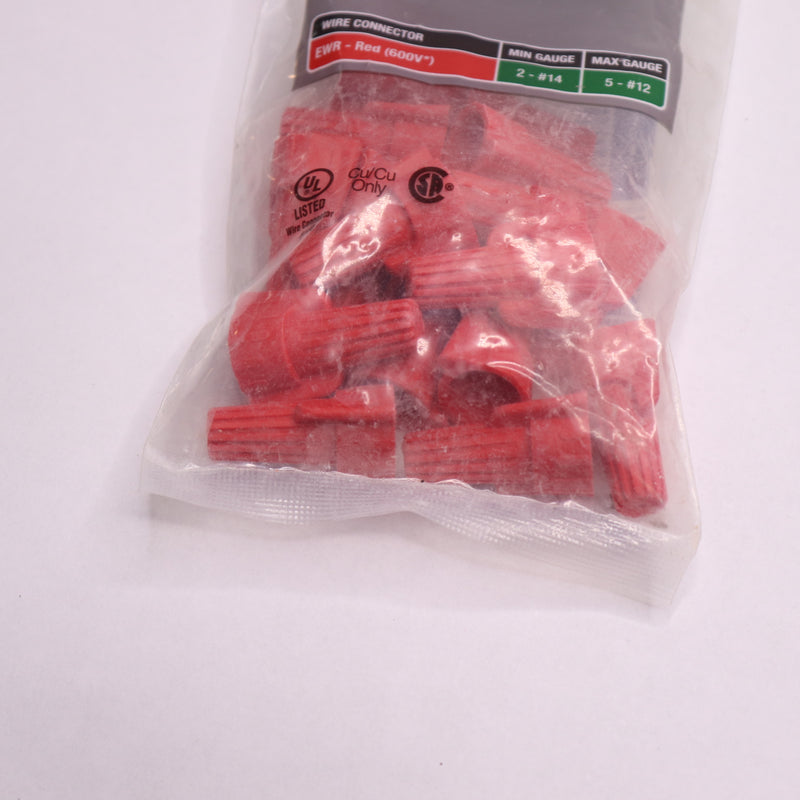 (15-Pk) Commercial Electric Winged Wire Connectors Red 5 AWG - 12 AWG 1002747978
