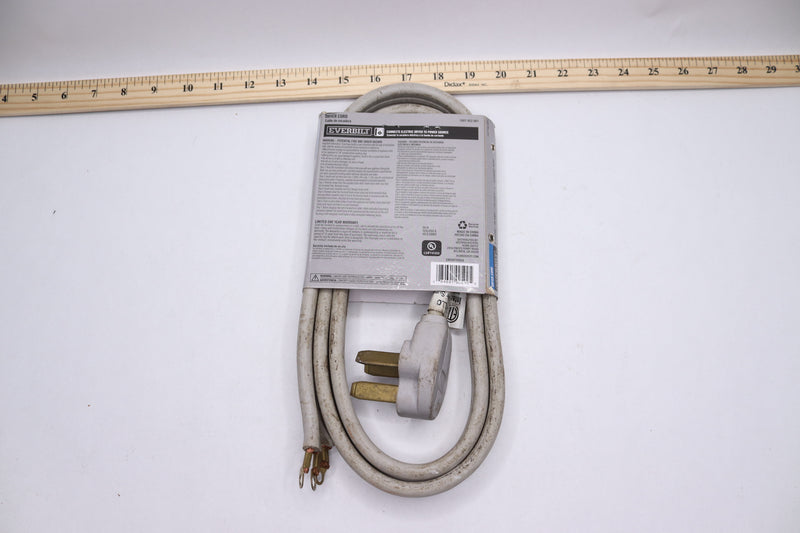 Everbilt Dryer Power Cord 3-Prong 30 Amp 6' EB09X10004 - Used