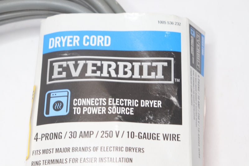 Everbilt Dryer Cord 4-Prong 30A 4' 98280