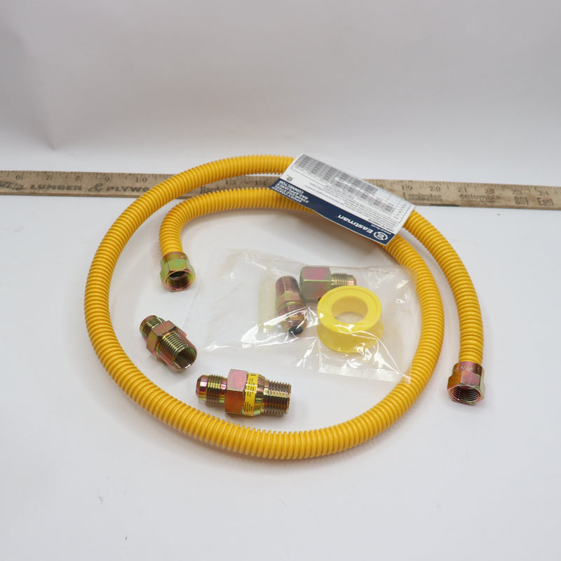 Everbilt Gas Dryer Connector Kit Yellow 1/2" X 48" 98256