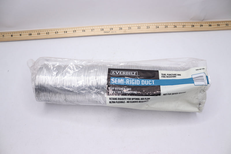 Everbilt Semi Rigid HP Dryer Vent Expand Duct Aluminum 3" X 8' EVER020