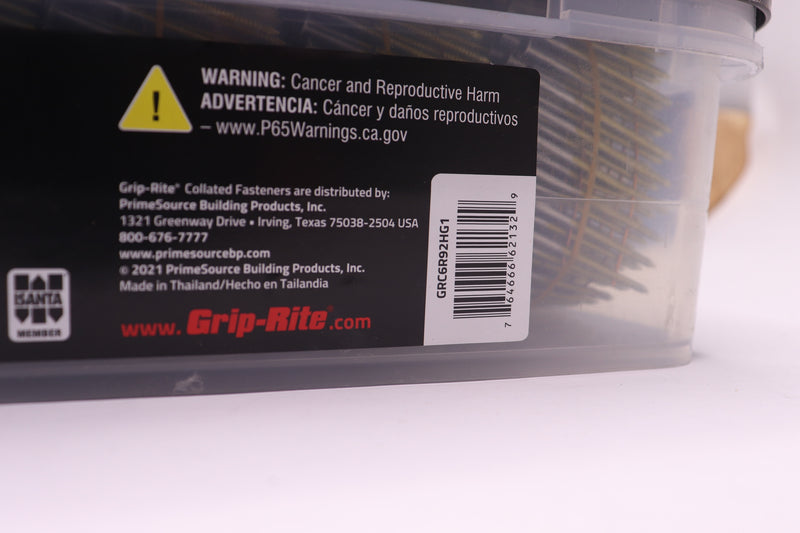 Grip-Rite 15 Degree Wire Weld Coil Siding Nail Galvanized  2" x.092" GRC6R92HG1