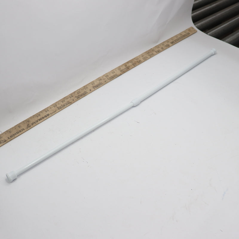 Adjustable Cupboard Bars Spring Tension Rods Steel White 15-3/4" - 28-3/4"
