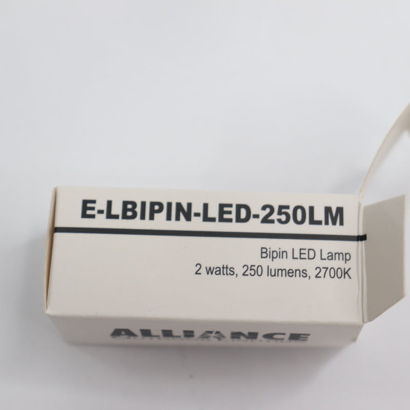 (10-Pk) Alliance Bi Pin LED Light Bulb 250 Lumens 3W 2700K E-LBIPIN-LED-250LM
