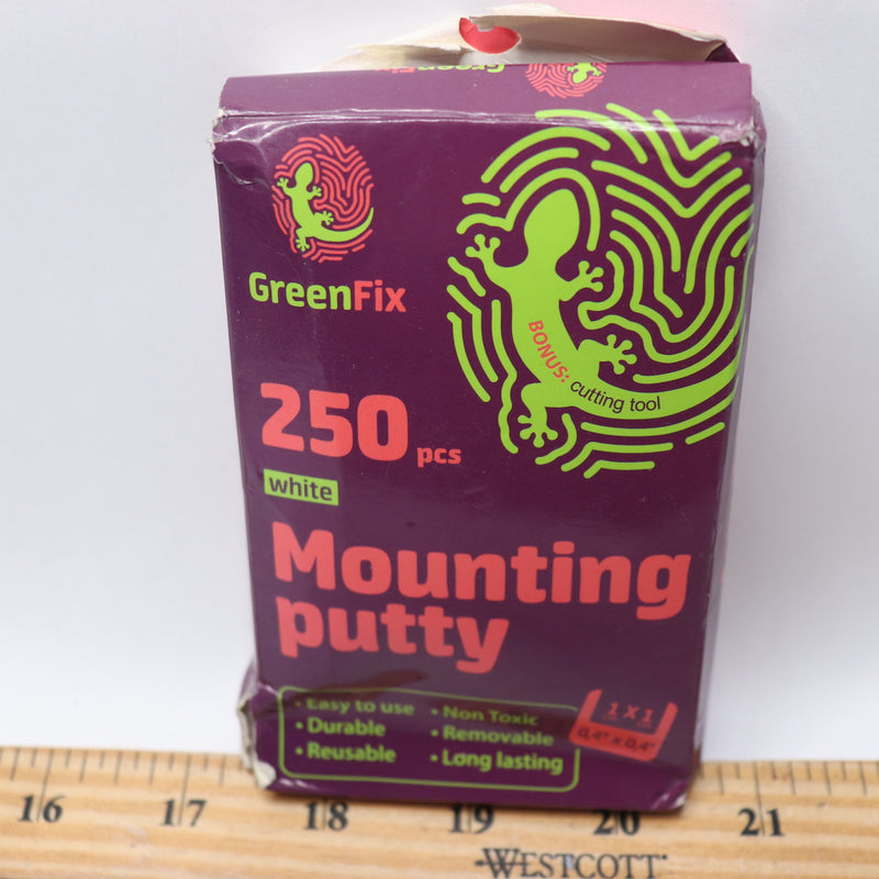 (250-Pk) Greenfix Adhesive Mounting Poster Putty For Wall Hanging White MP250W