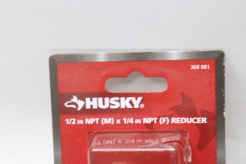Husky Female Coupler Pipe Fitting Brass 1/2 Male X 1/4 Female 368 081