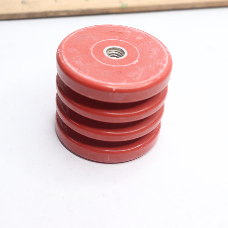 1lastic Standoff Insulator Polyester Red 3/8-16 2.5" Diameter 1461-1A