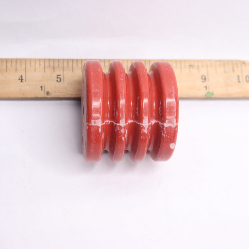 1lastic Standoff Insulator Polyester Red 3/8-16 2.5" Diameter 1461-1A