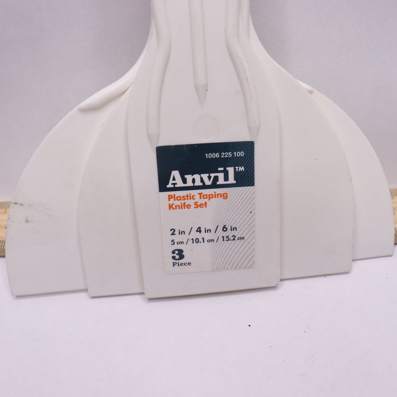 (3-Pk) Anvil Taping Knife Plastic 2", 4", and 6" 1006 225 100