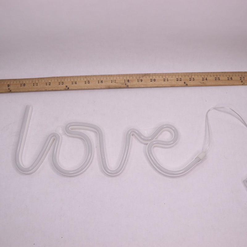 Love LED Neon Sign USB Or Battery Powered Pink