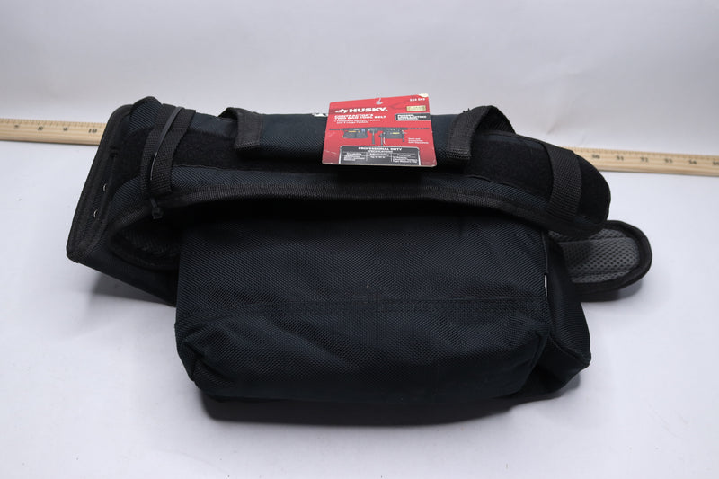 Husky 2-Bag 10-Pocket Contractor's Work Tool Belt Black 524 043