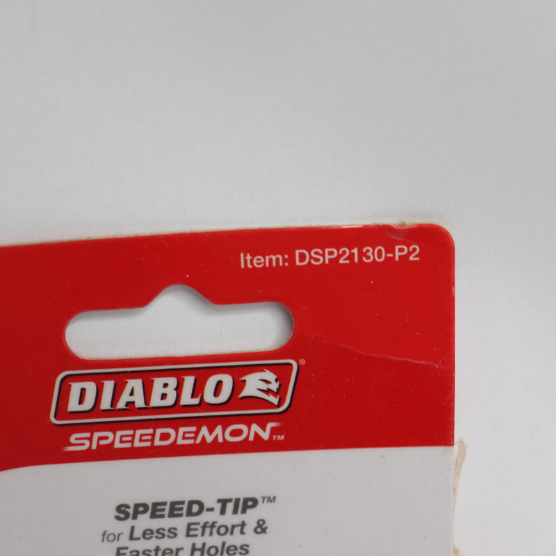 (2-Pk) Diablo Speedemon Spade Bit Range Provides High Speed Steel 1" DSP2130-P2