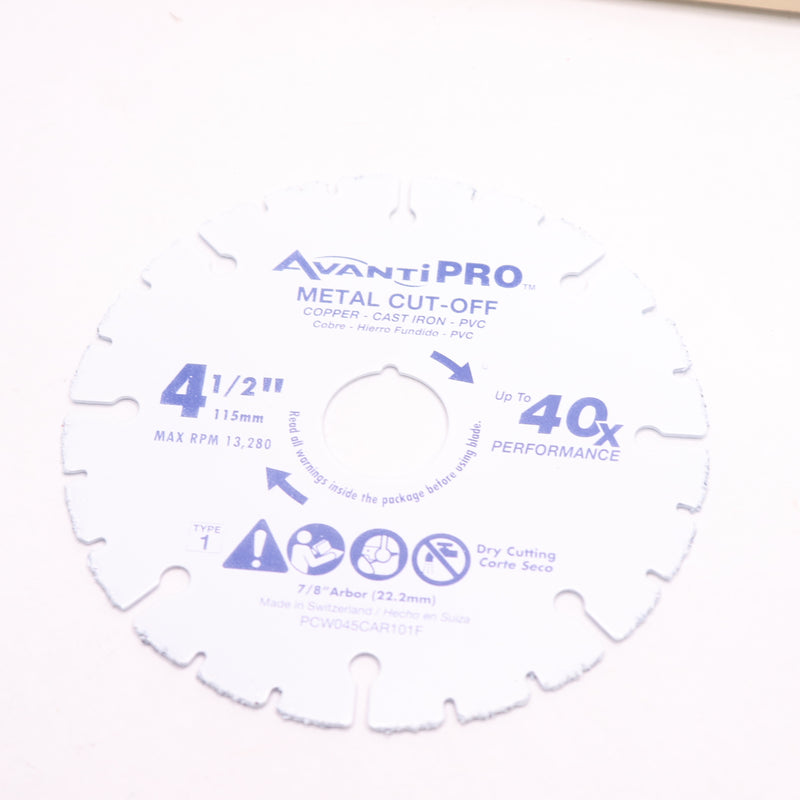 Avanti Pro Carbide Wheel MT Cutting 4.5" PCW045CAR101F