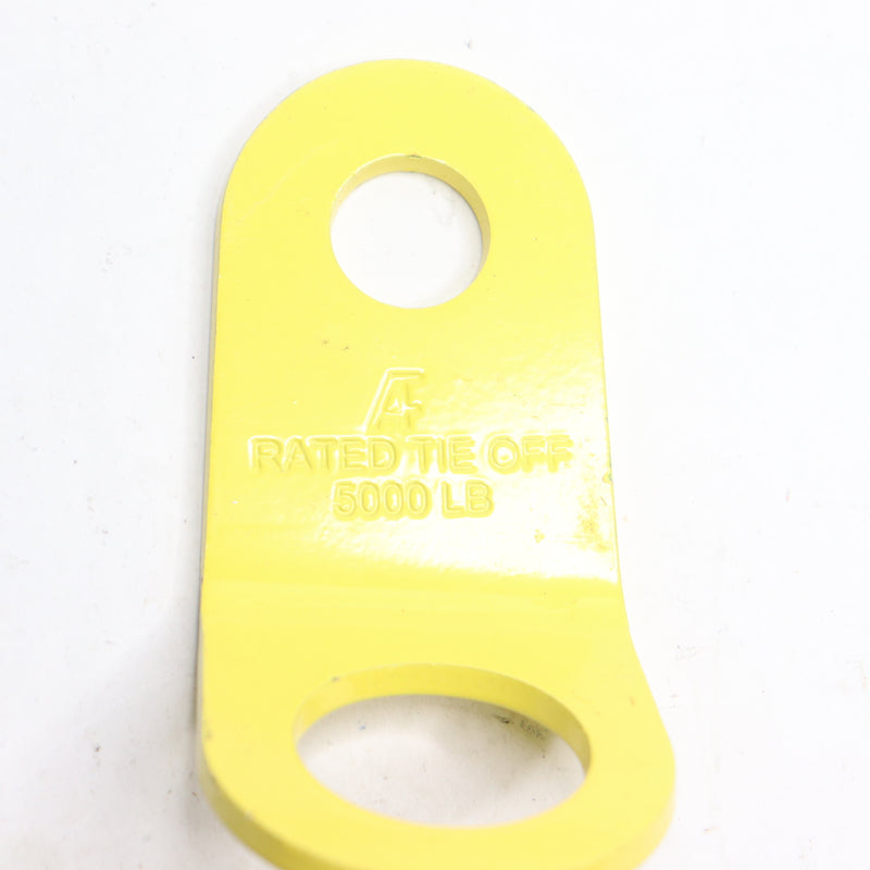 AF Step Bolt Tie Off Bracket Stainless Steel Yellow 45Degree 5000Lb 3/4" & 5/8"