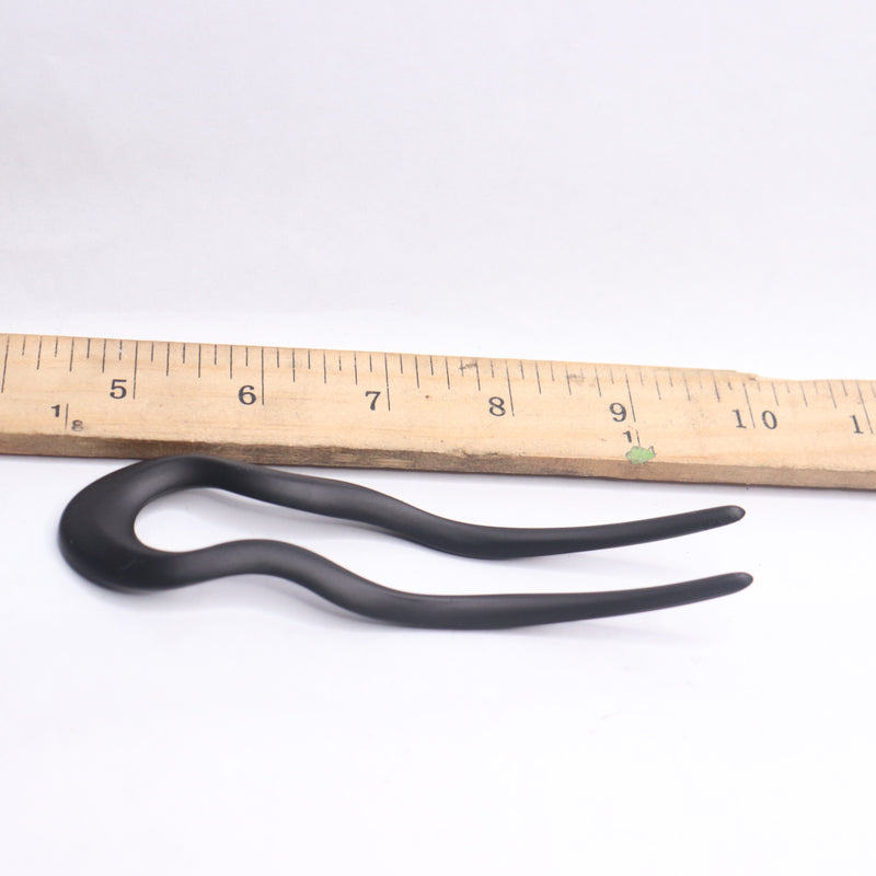 French Twist Stick Clip Pin Wavy Hair U-Shaped Black 382307492