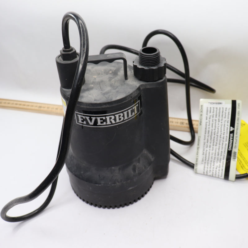 Everbilt Submersible Utility Pump Plastic 1001092915