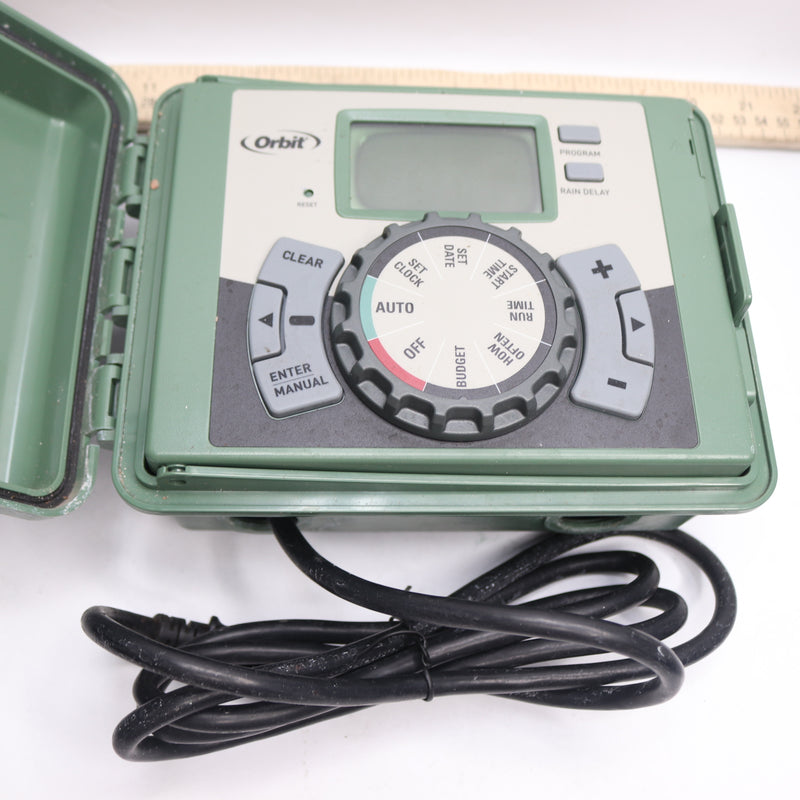 Orbit Swing Panel Sprinkler System Timer Green 4-Station 57894