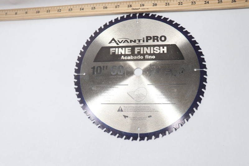 Avanti Pro Circular Saw Blade Fine Grade Steel 10" Dia x 5/8" Arbor P1060X
