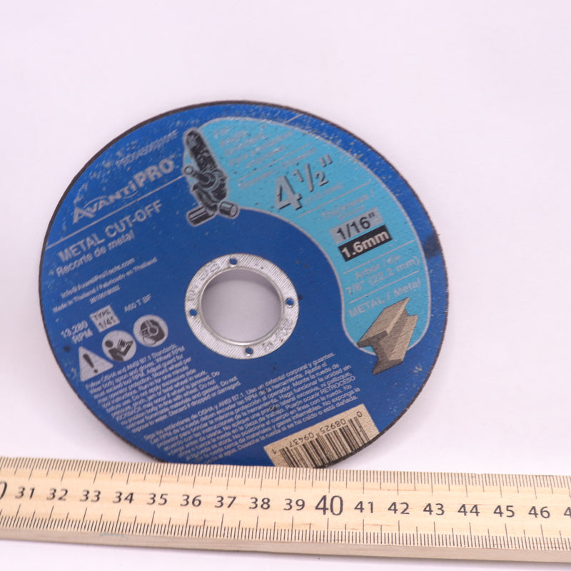 Avanti Pro Kerf Cut-Off Disc Metal 4-1/2" x 1/16" x 7/8" Thin PBD04563101F