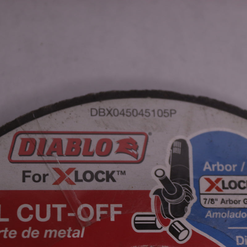 (5-Pk) Diablo Metal Cut-Off Discs 4-1/2" DBX045045105P