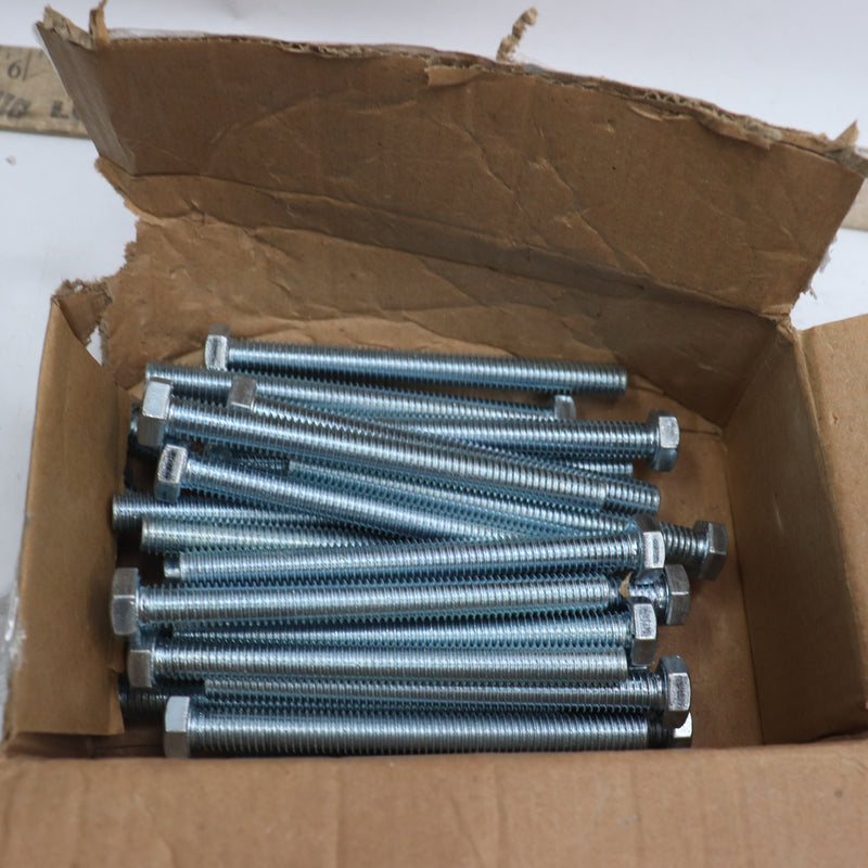 (25-Pk) Everbilt Hex Bolt Zinc Plated Steel 3/8"-16 x 4" 504831