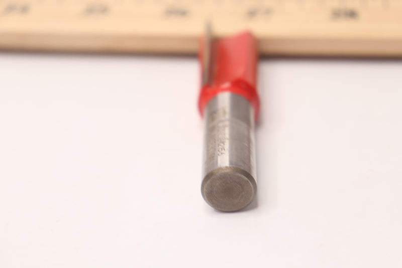 Double Flute Straight Bit Red 3/4" Dia x 1/2" Shank x 1-1/2" Carbide Height