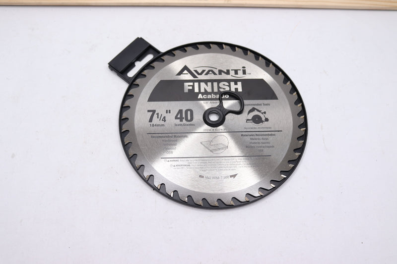 Avanti Finish Circular Saw Blade 40-Tooth 7-1/4" A0740R