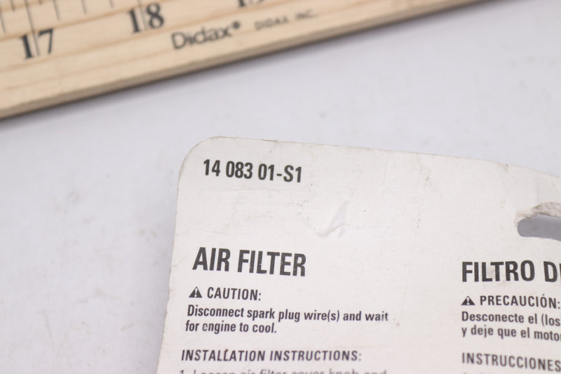 Kohler Air Filter Small Engine 5-5/8" x 3-1/2" 14 083 01-S1
