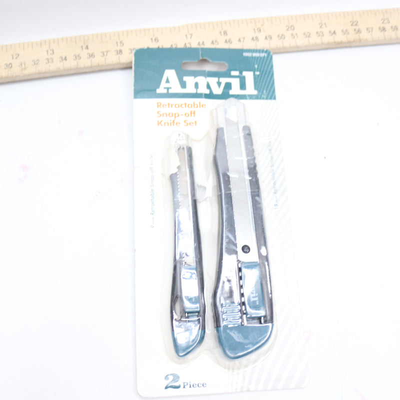 (2-Pk) Anvil Snap-Off Knife Set 18mm & 9mm 1002 909 071