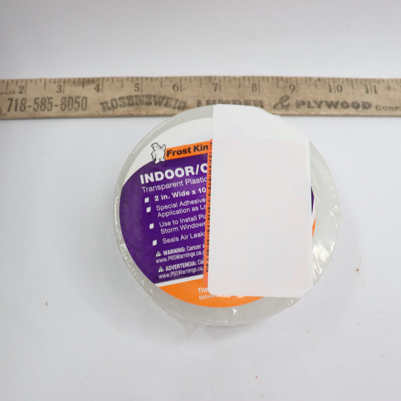 Frost King Interior/Exterior Weather Seal Tape Plastic Clear 2" x 100' 161727