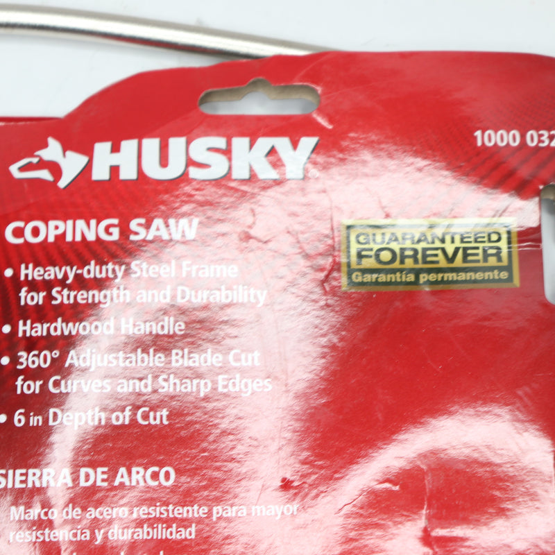 Husky Coping Saw with Wood Handle 6" 12228