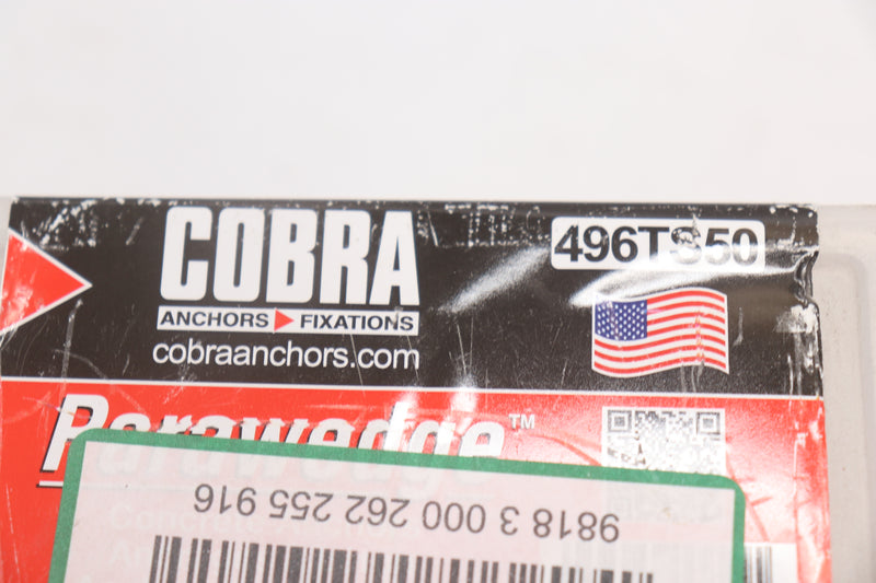 (28-Pk) Cobra Parawedge Concrete Anchors 3/8" x 3" 496TS50 - Missing Wedges