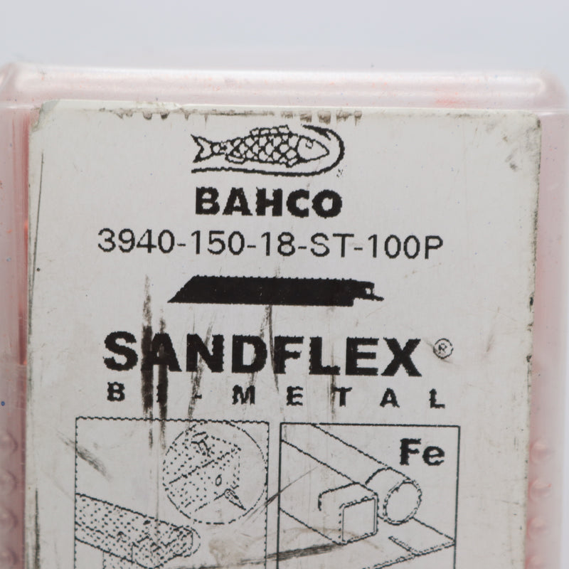 (100-Pk) Bahco Sawblade Set Bi-Metal 14tpi-18tpi 100mm To 300mm Length