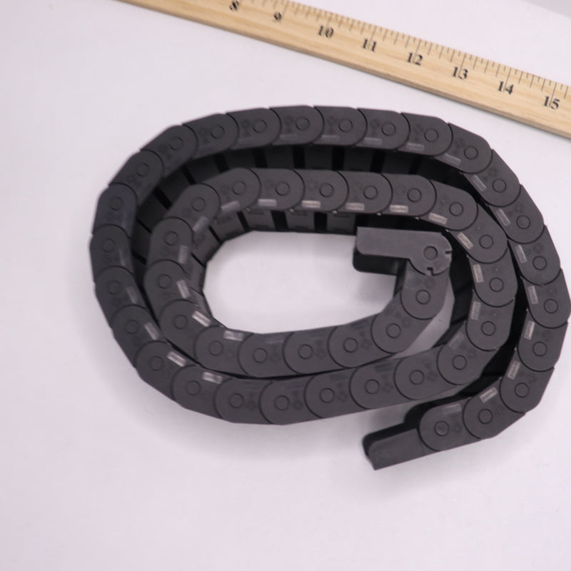 Drag Chain Cable Carrier For CNC Router Mill Plastic Black 15mm x 40mm