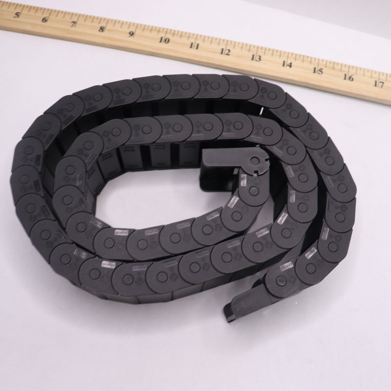 Drag Chain Cable Carrier For CNC Router Mill Plastic Black 15mm x 40mm