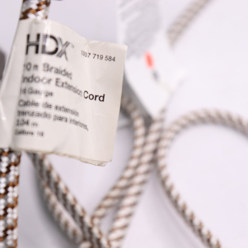 HDX Braided Extension Cord 16-Gauge 10' 1007 719 584