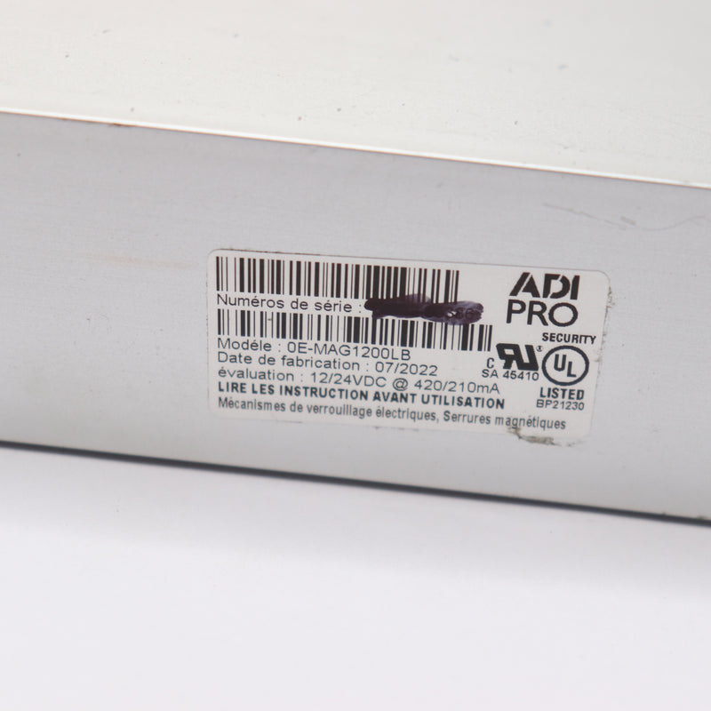 Adi Pro Magnetic Lock 1200lbs 0E-MAG1200LB Small Dent On One Edge