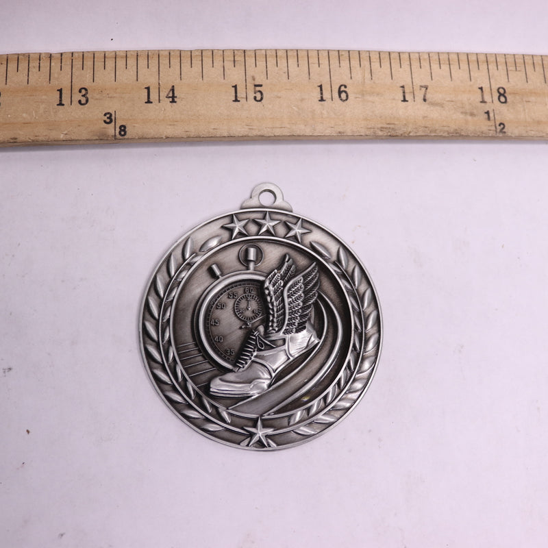 Track Medal Silver 2-3/4"