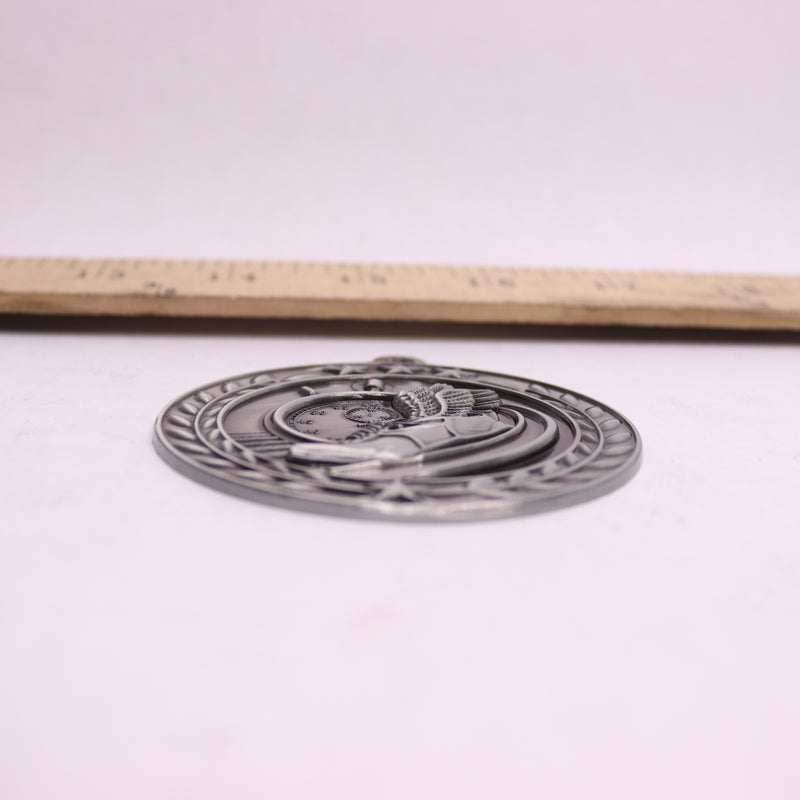 Track Medal Silver 2-3/4"