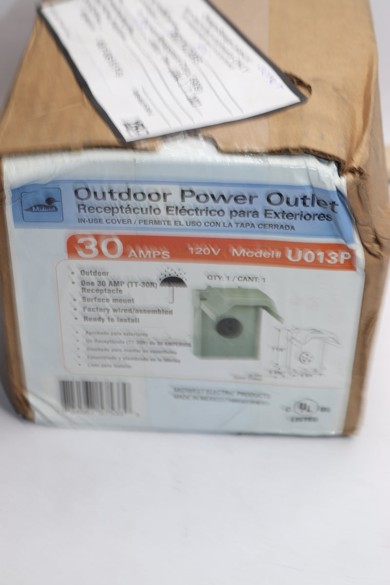 Midwest Electric Outdoor Power Outlet 30 Amp U013P