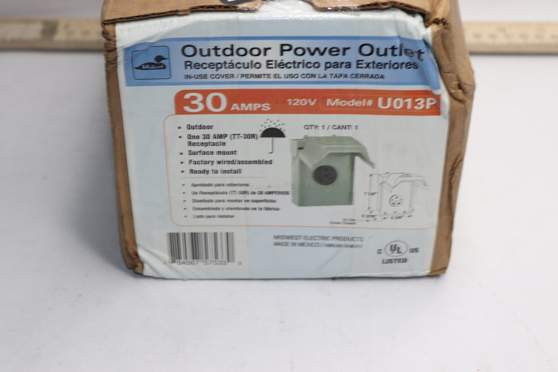 Midwest Electric Outdoor Power Outlet 30 Amp U013P